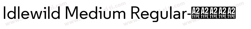 Idlewild Medium Regular字体转换